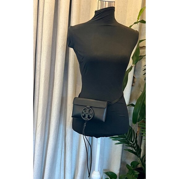 Authentic Tory Burch Black Miller Belt Bag - Picture 9 of 12